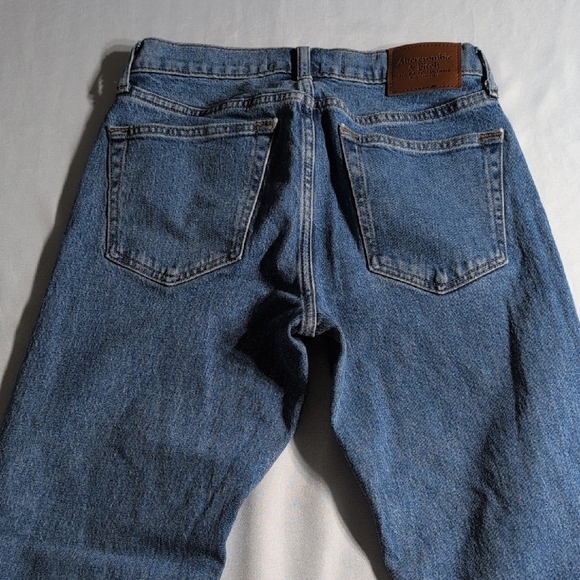 Abercrombie & Fitch Blue Straight Leg Jeans - Picture 2 of 11